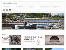 Tablet Screenshot of explorebornholm.dk